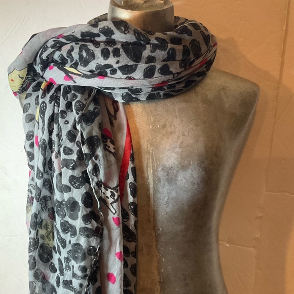 “MOSCHINO THEME” SCARF Shopping and Animal Print Large Size. - Picture 2 of 11